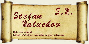 Stefan Maluckov vizit kartica